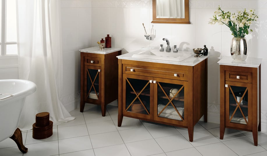 ремонт деревянной мебели в ванной