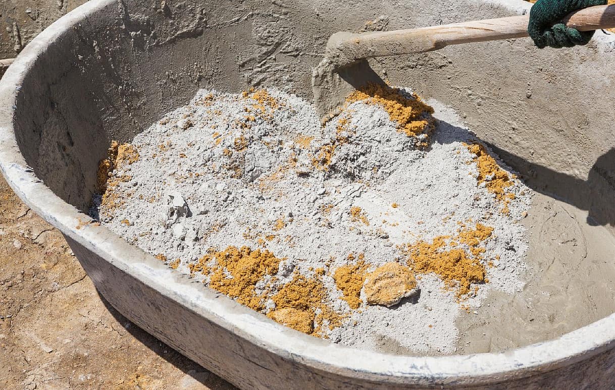 Раствор из песка и цемента 
