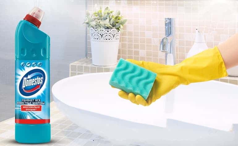 можно ли мыть акриловую ванну доместосом