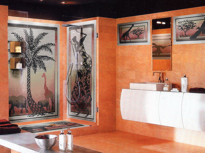 Ванная комната в африканском стиле