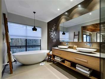 Сантехника в ванной в японском стиле