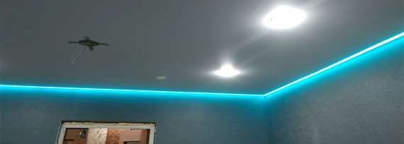 RGB подсветка потолка