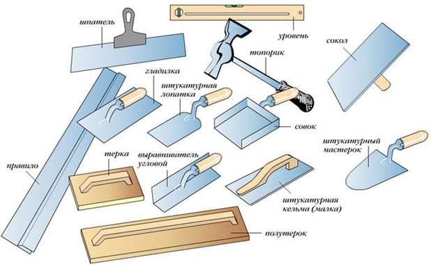 Инструменты штукатура