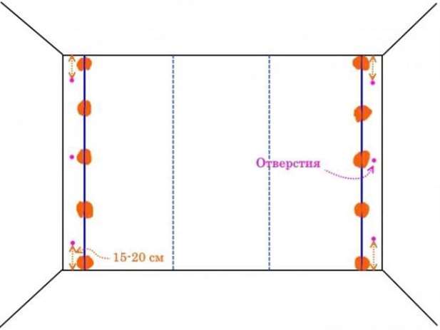 Вертикальная шнурка