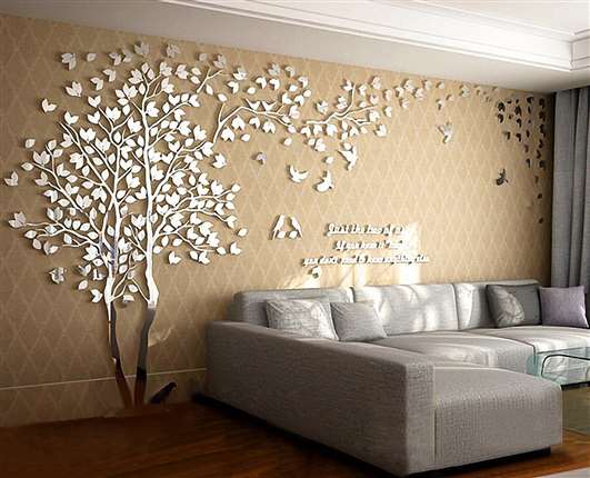 Декорирование стен в комнате отдыха