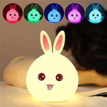 Силиконовая лампа-ночник зайчик мягкий сенсорный светильник ночник Rabbit Silicone Lamp (ID#208093218), цена: 28 руб., купить на Deal.by